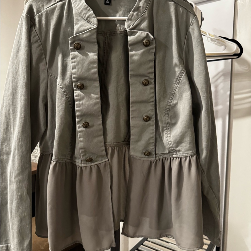 Torrid size 3 “military” jacket in gray
